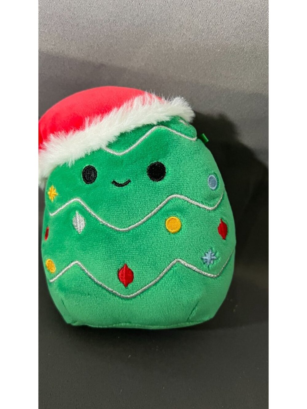 Squishmallows Christmas Tree Plush With Santa Hat 5" Holiday Toy